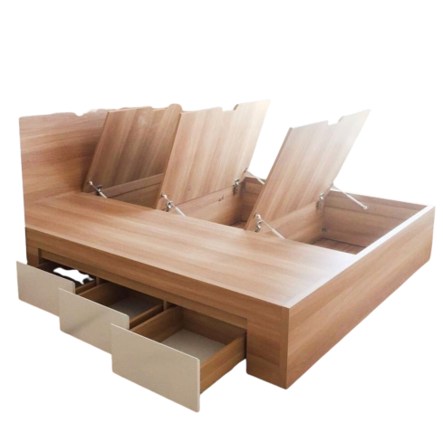 JESMARY – Giường Gỗ Có Ngăn Kéo Thiết Kế Riêng, Xưởng Sản Xuất Giá Tốt Cho Đại Lý