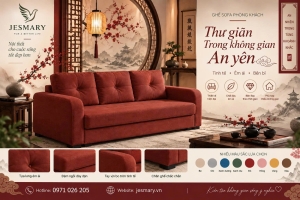 JESMARY  -  Xưởng Sản Xuất Ghế Sofa Góc Vuông (Sofa Corner) Tiêu Chuẩn JESMARY: Giải Pháp Hoàn Hảo Cho Không Gian Phòng Khách Hiện Đại