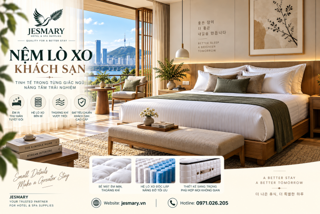 JESMARY -  Xưởng Sản Xuất Nệm Lò Xo Khách Sạn JESMARY: Chiến Lược Giải Pháp Vận Tải Hậu Cần & Phân Phối Đa Vùng Cho Chuỗi Khách Sạn & Resort Quy MôLớn