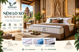 JESMARY -   Xưởng Sản Xuất Nệm Lò Xo Khách Sạn JESMARY: Giải Pháp Thiết Kế Nội Thất Phòng Ngủ Toàn Diện & Tối Ưu Hóa Cho Chuỗi Khách Sạn