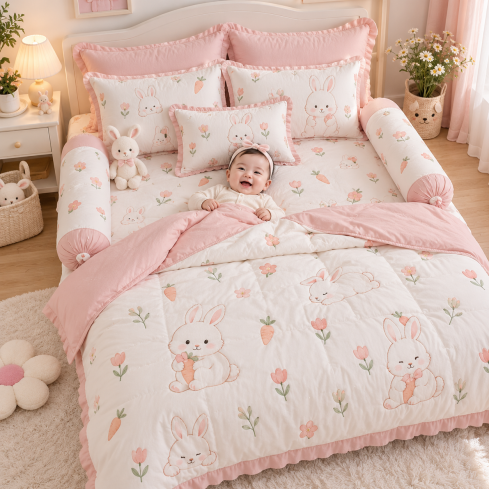 JESMARY - Sản Xuất Bộ Chăn Ga Cho Bé In Theo Yêu Cầu: Chuẩn Cotton Cao Cấp, An Toàn Cho Da