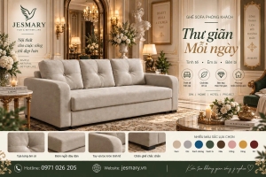 JESMARY  -  Xưởng Sản Xuất Ghế Sofa Thư Giãn Chỉnh Điện (Recliner) Tiêu Chuẩn JESMARY: Giải Pháp Đẳng Cấp Cho Phòng Khách & Phòng Phim Gia Đình
