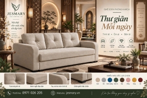 JESMARY - Xưởng Sản Xuất Ghế Sofa Góc Lớn (Sofa Modular/Ghế Lắp Ráp) Tiêu Chuẩn JESMARY: Giải Pháp Biến Hóa Không Gian Cho Biệt Thự & Căn Hộ