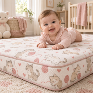 JESMARY - Nệm Gấp Trẻ Em In Logo Theo Yêu Cầu, Tiện Lợi Cho Nhà Trẻ Và Gia Đình