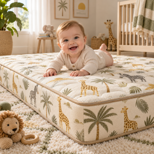 JESMARY - Nệm Trẻ Em Vải Cotton Mềm Mịn, In Logo Thương Hiệu Chuyên Nghiệp