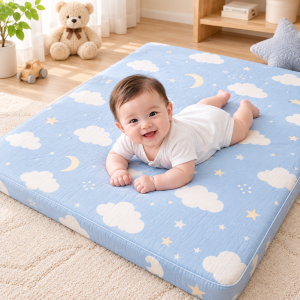 JESMARY - Nệm Trẻ Em Màu Pastel In Logo, Thiết Kế Nhẹ Nhàng Và Đáng Yêu